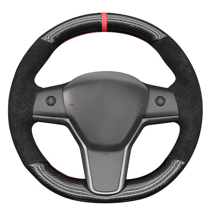 Tesla Model 3 DIY Alcantara Steering Wheel Wrap