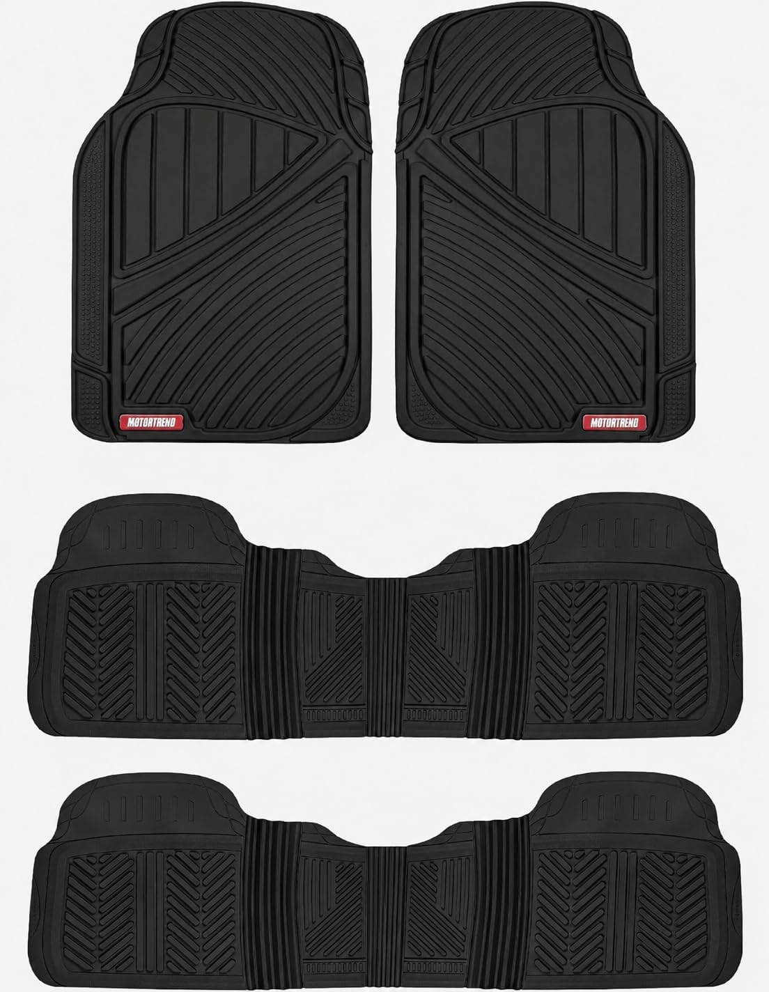 Motor Trend MT-773-801-BK Black Floor Mats