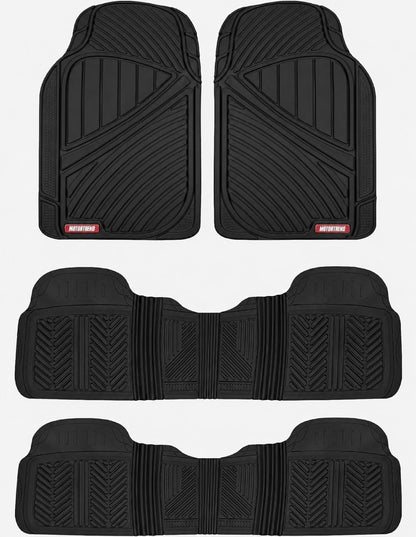 Motor Trend MT-773-801-BK Black Floor Mats