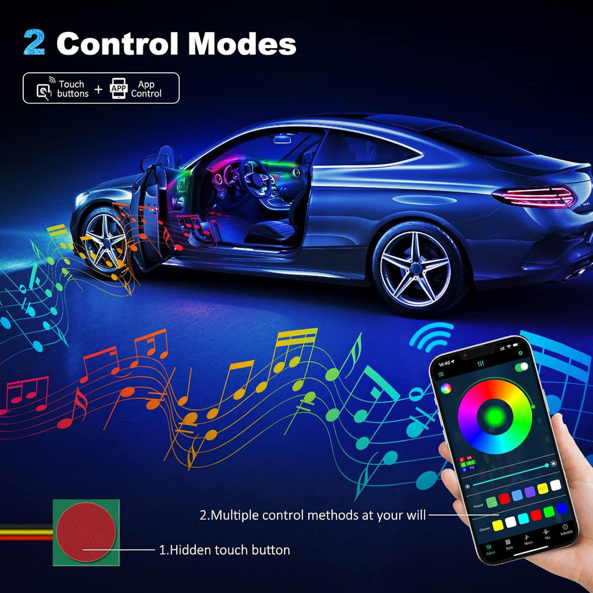 Dreamcolor RGB Ambient Lights With Music Sync