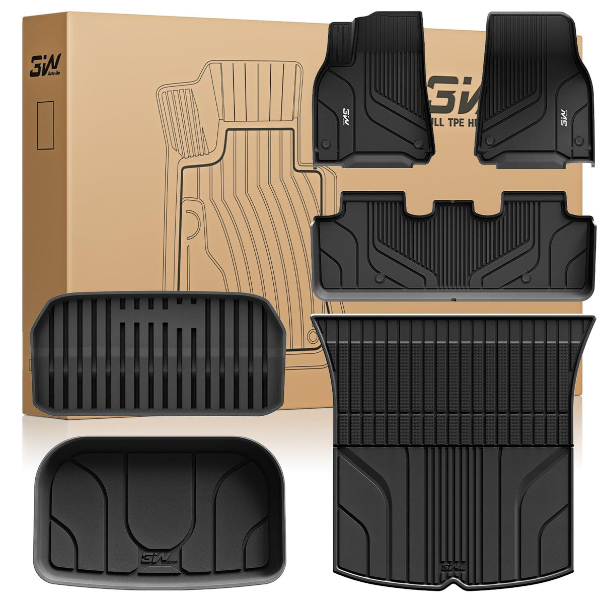 Tesla All-Weather Floor Mats With Custom Fit