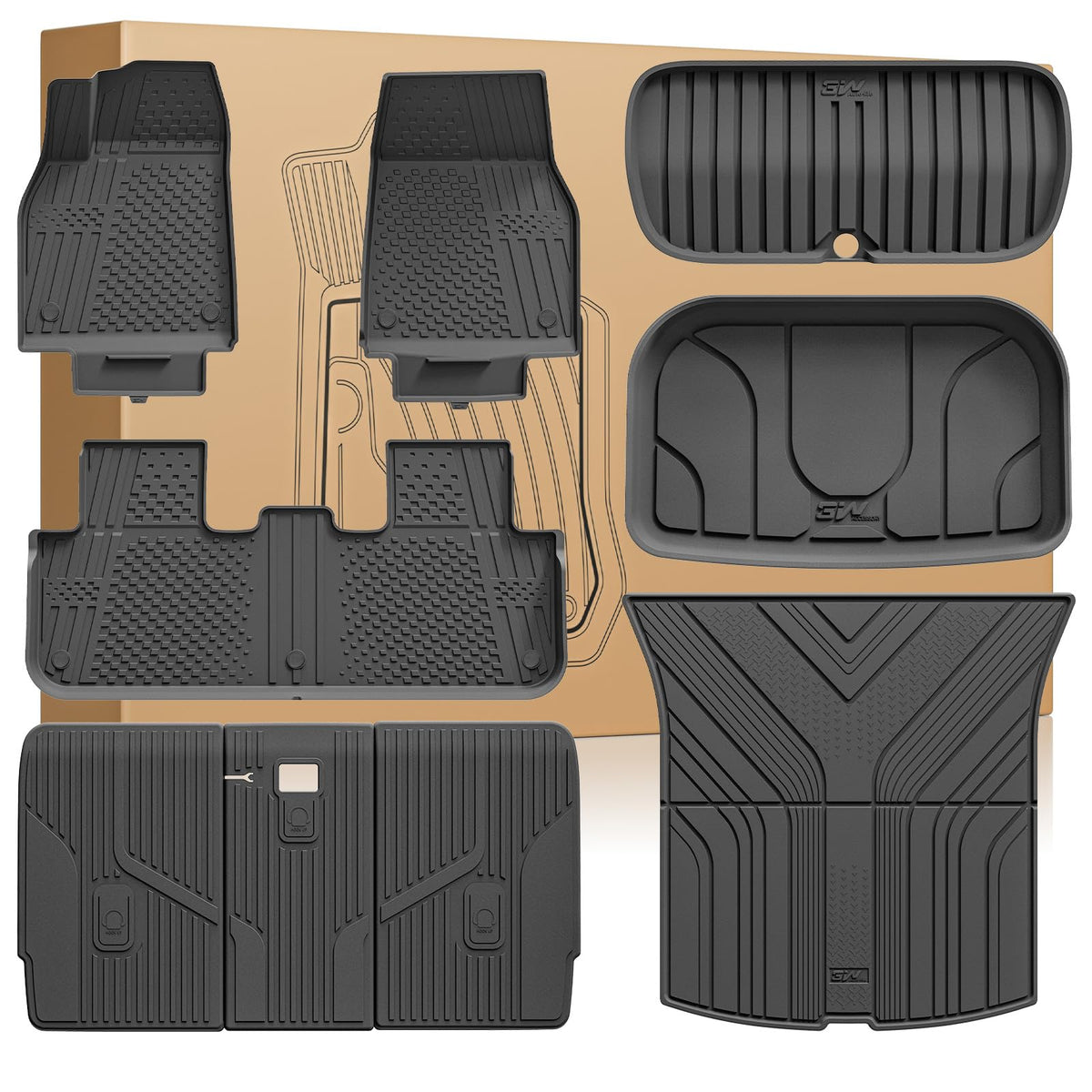 Tesla All-Weather Floor Mats With Custom Fit