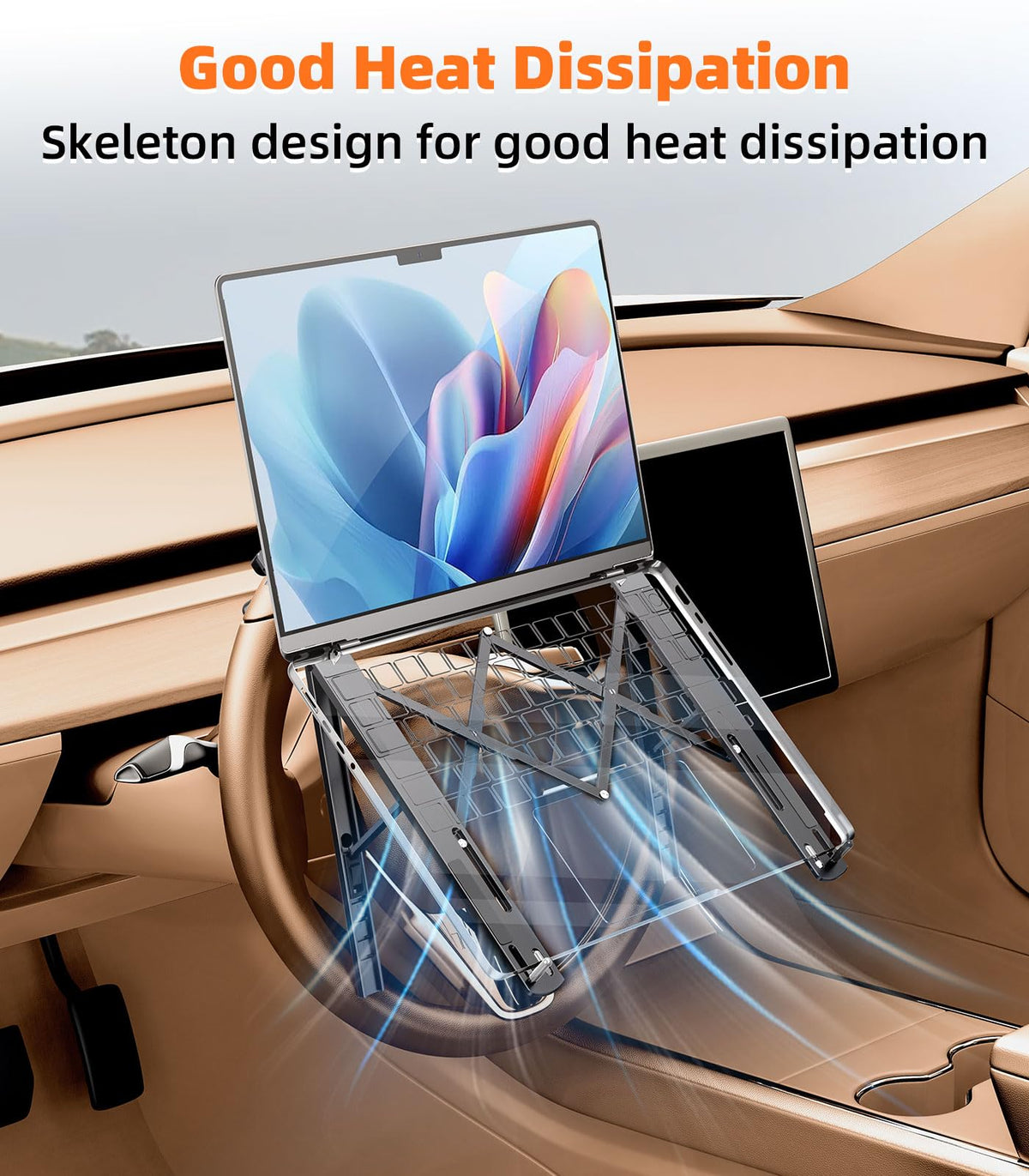 Steering Wheel Laptop Desk With Portable Design