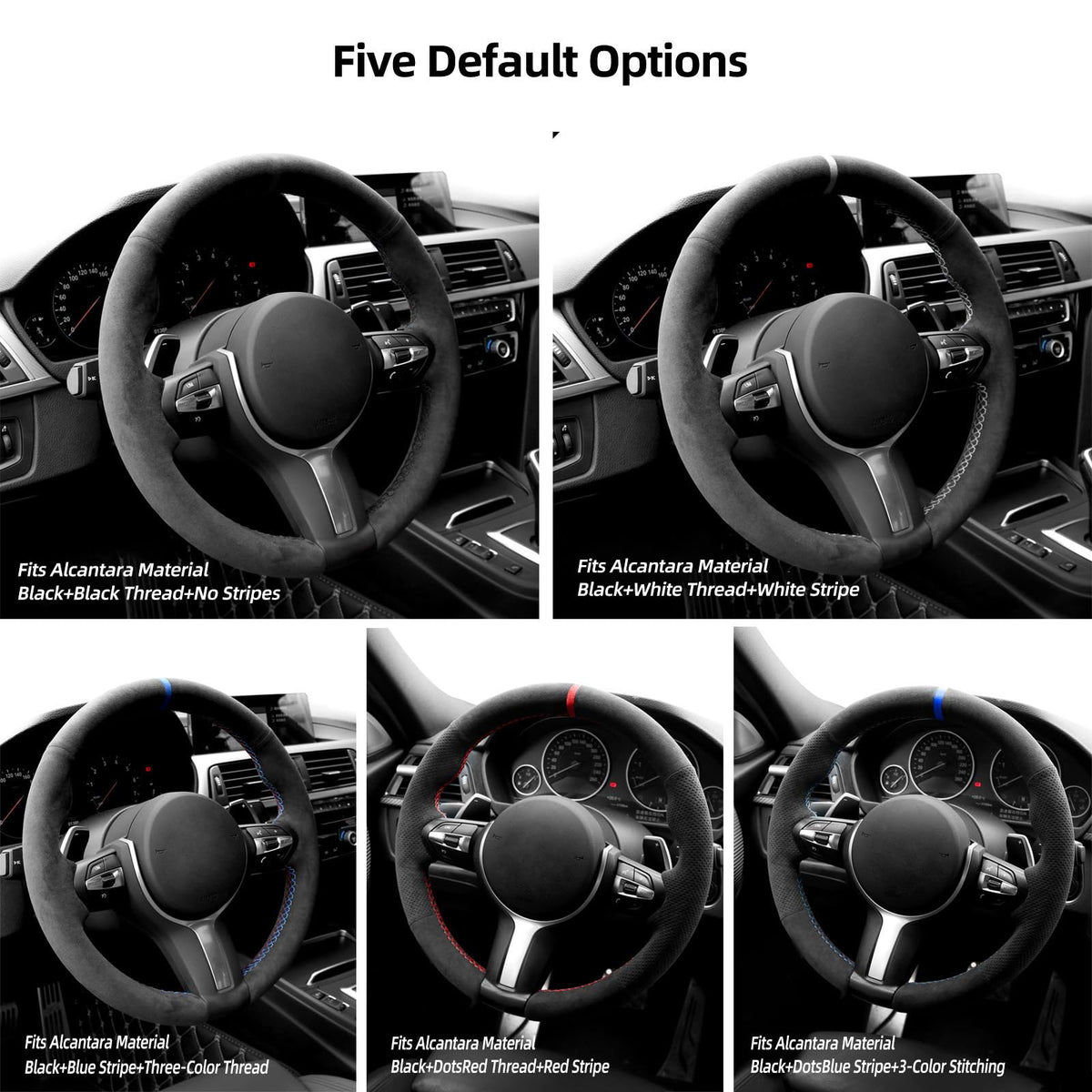 BMW Alcantara Hand-Stitched Steering Wheel Cover