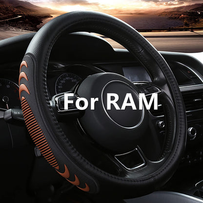 Dodge RAM Anti-Slip Leather Steering Wheel Cover