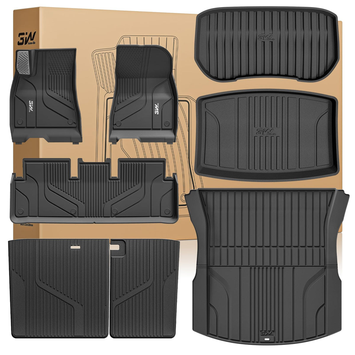 Tesla All-Weather Floor Mats With Custom Fit