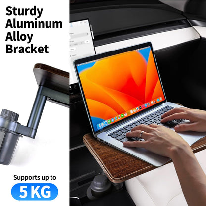 360° Rotating Wooden Car Laptop & Dining Tray