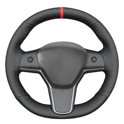 Tesla Model 3 DIY Alcantara Steering Wheel Wrap