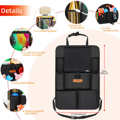 8-Pocket Backseat Organizer With Tablet Holder