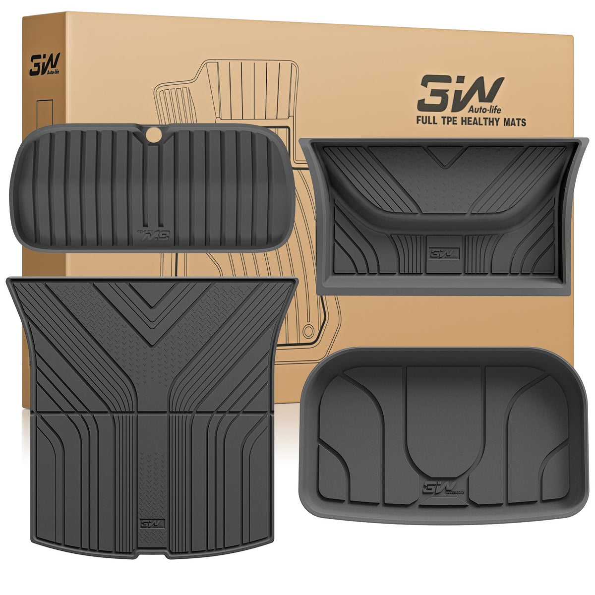 Tesla All-Weather Floor Mats With Custom Fit