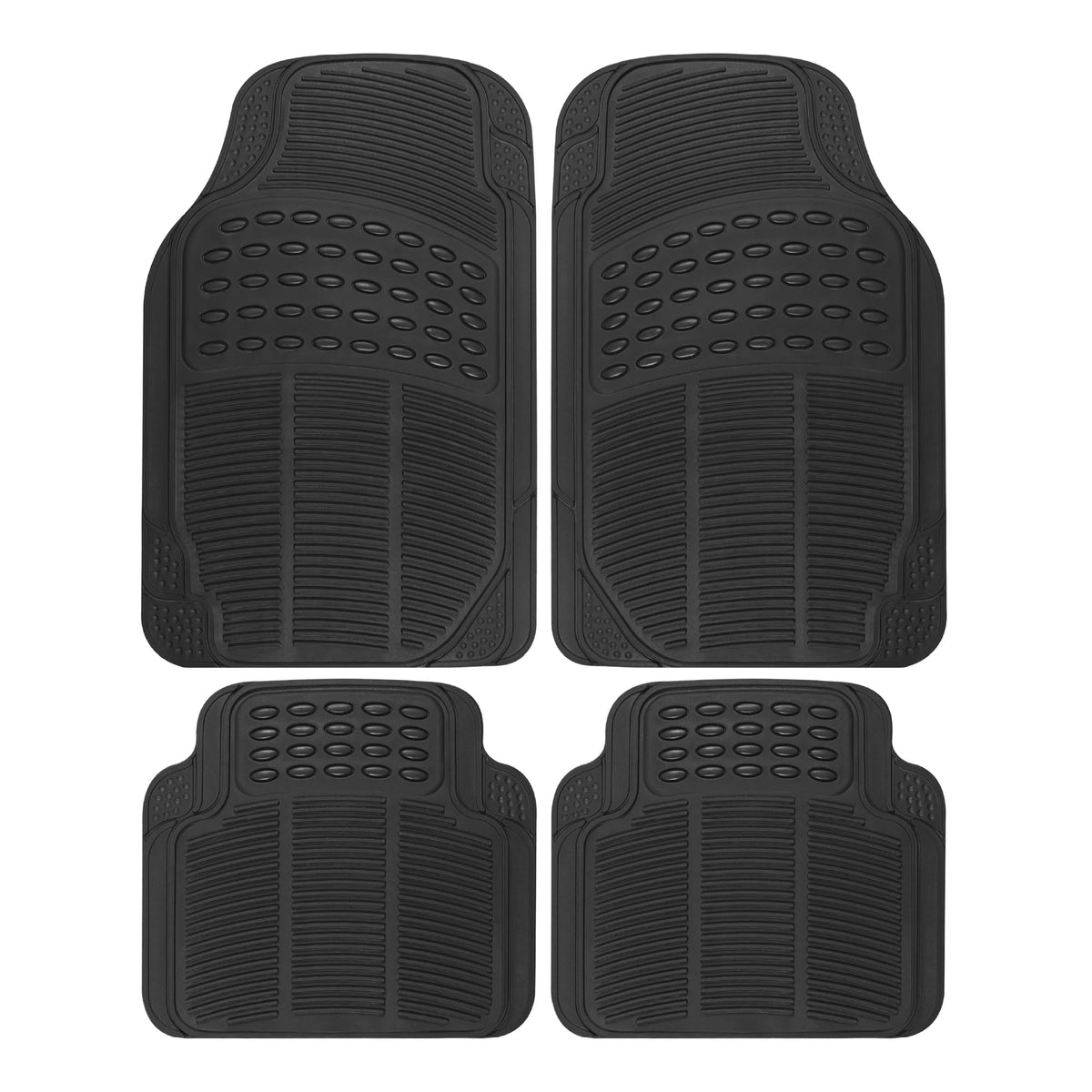 Clear All-Weather Floor Mats With Anti-Slip Grip
