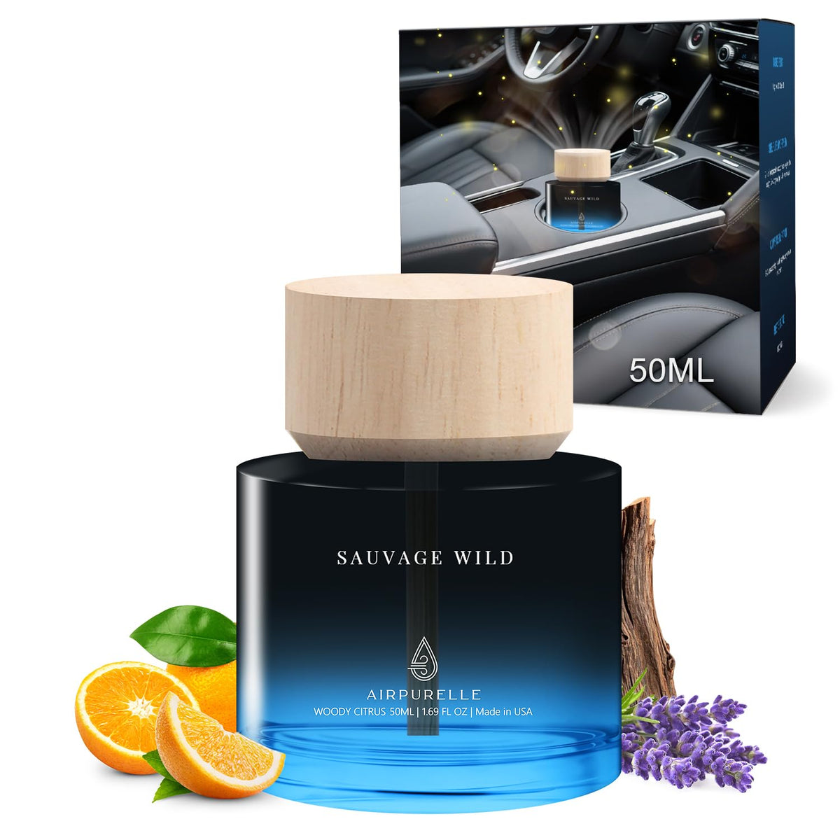 Mahogany Teakwood Car Fragrance Diffuser