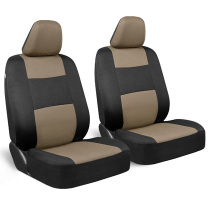 BDK PolyPro Car Seat Covers Full Set, Front and Rear Split Bench Seat Covers for Cars, Easy to Install Car Seats Cover Set and Accessories for Auto Trucks Van SUV