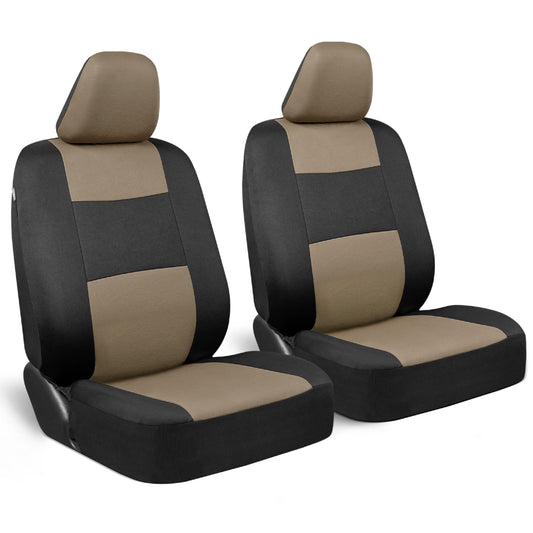 BDK PolyPro Car Seat Covers Full Set, Front and Rear Split Bench Seat Covers for Cars, Easy to Install Car Seats Cover Set and Accessories for Auto Trucks Van SUV