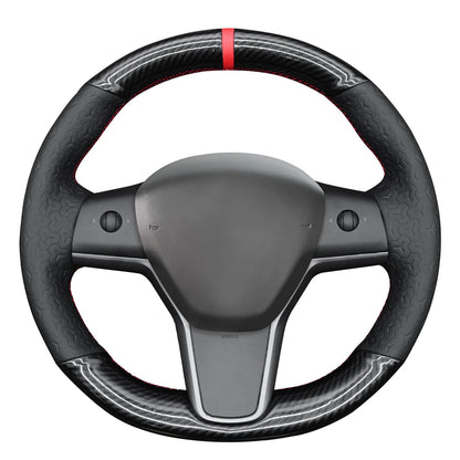 Tesla Model 3 DIY Alcantara Steering Wheel Wrap