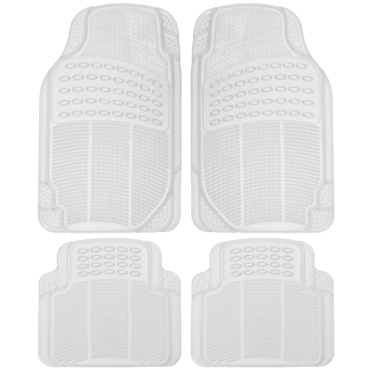 Clear All-Weather Floor Mats With Anti-Slip Grip