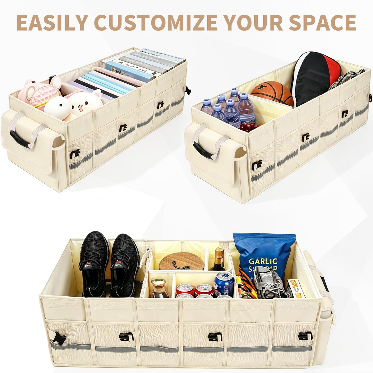 Structured Trunk Organizer for Cars and SUVs