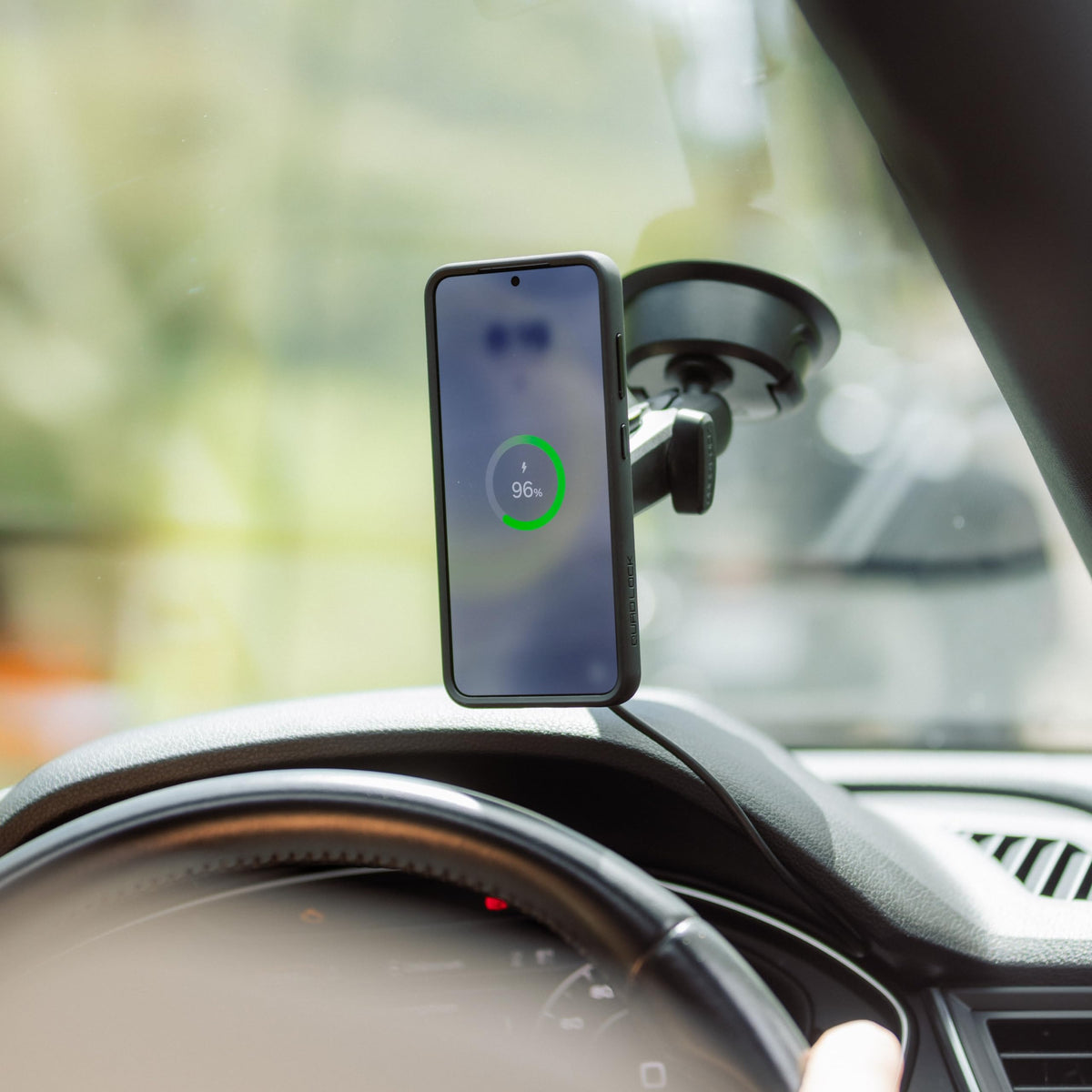 MagSafe Suction Phone Mount With Wireless Charging
