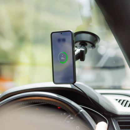 MagSafe Suction Phone Mount With Wireless Charging