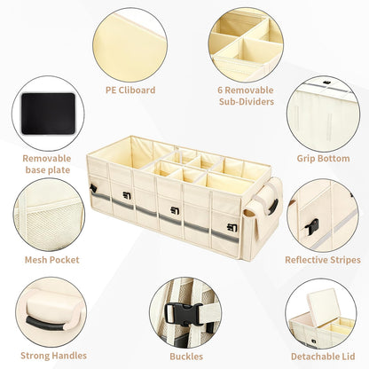 Structured Trunk Organizer for Cars and SUVs