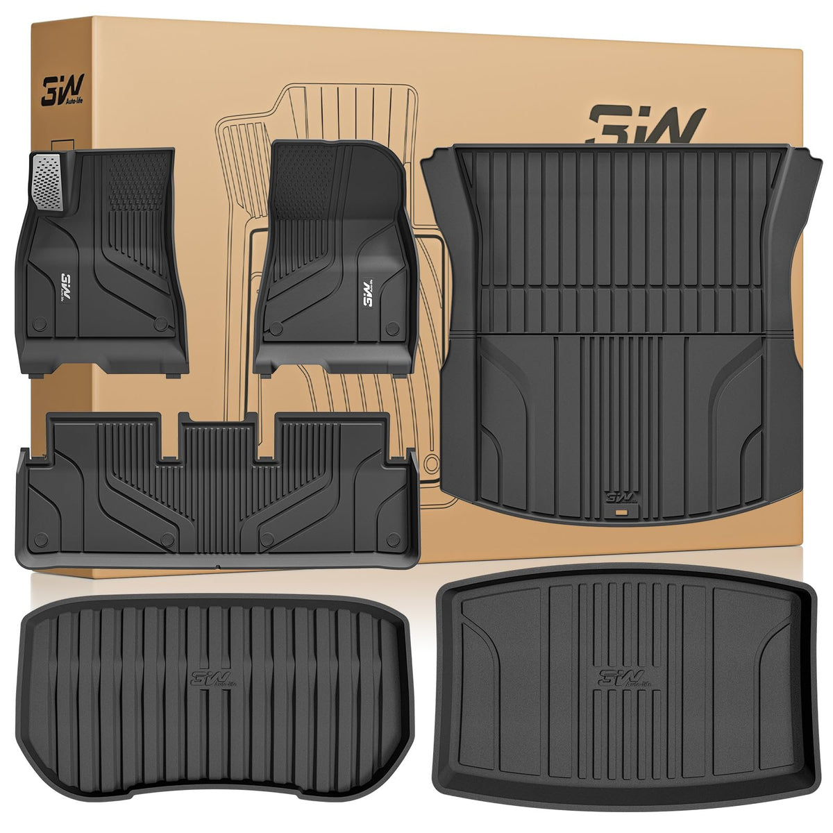 Tesla All-Weather Floor Mats With Custom Fit