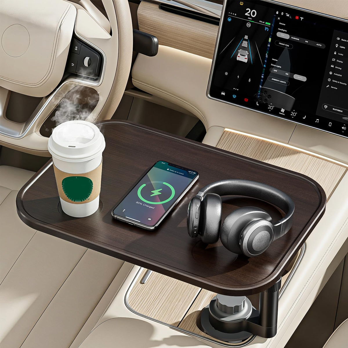 Adjustable 360° Cup Holder Car Laptop Desk