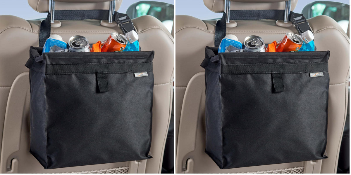 Car Trash Can With Push-Close Waterproof Lid