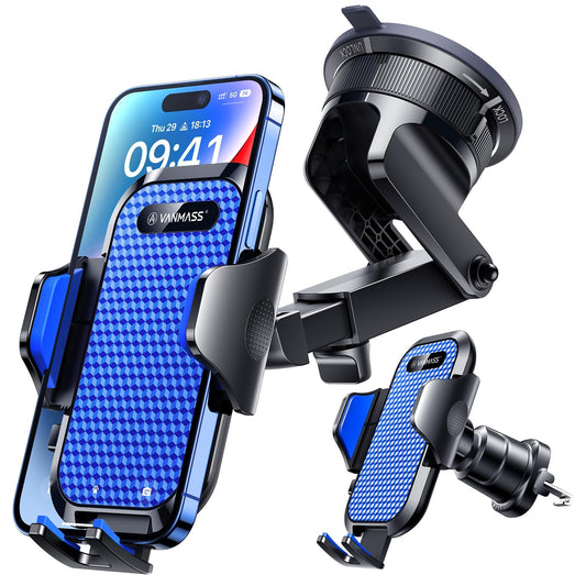 Heavy-Duty Car Phone Mount With Dual Mounting