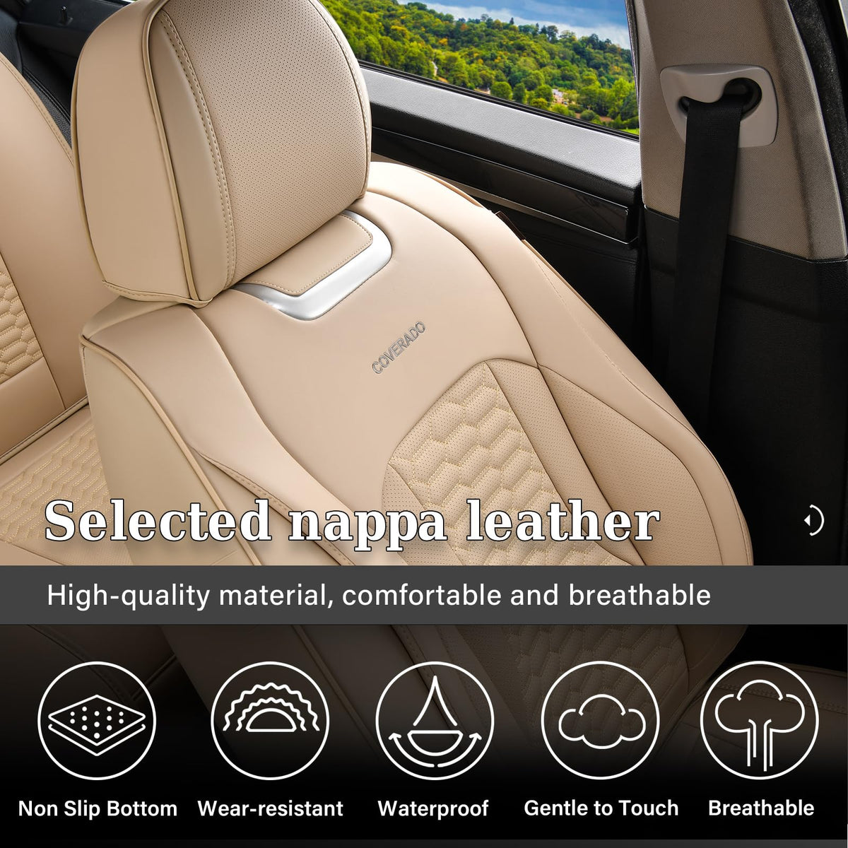 Universal Car Seat Covers for Front and Rear Seats