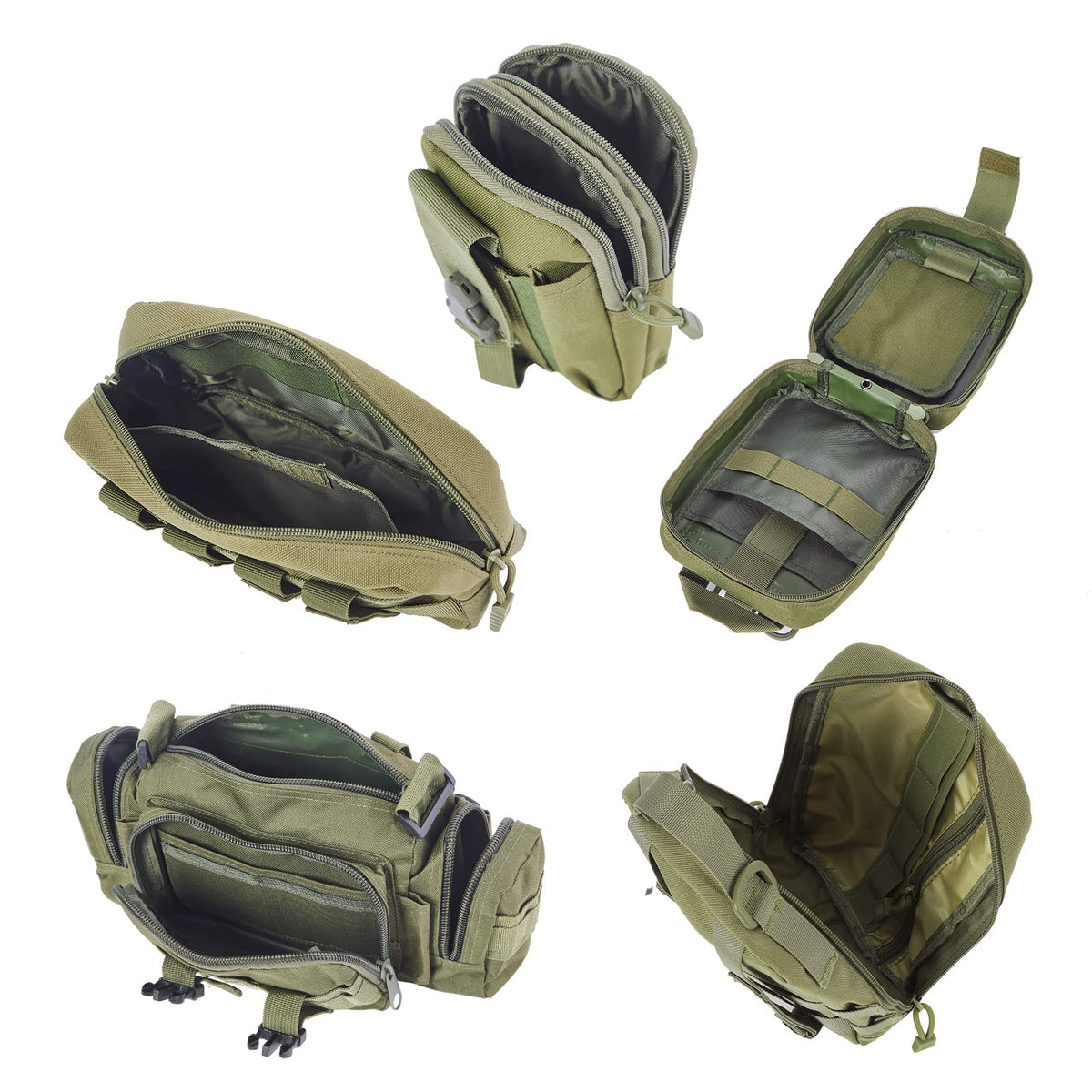 Tactical Seat Back Organizer With Detachable Pouches