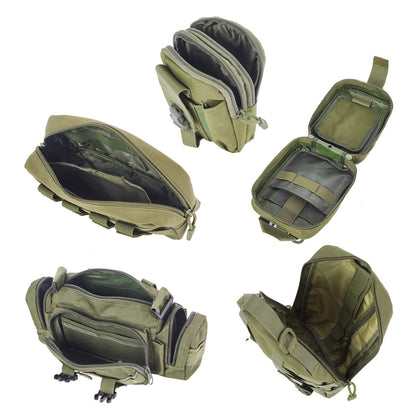 Tactical Seat Back Organizer With Detachable Pouches
