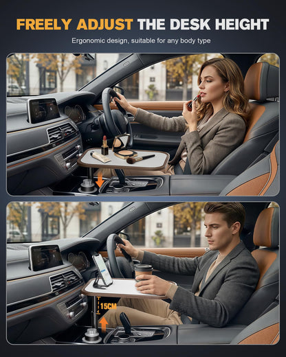 Adjustable 360° Cup Holder Car Laptop Desk