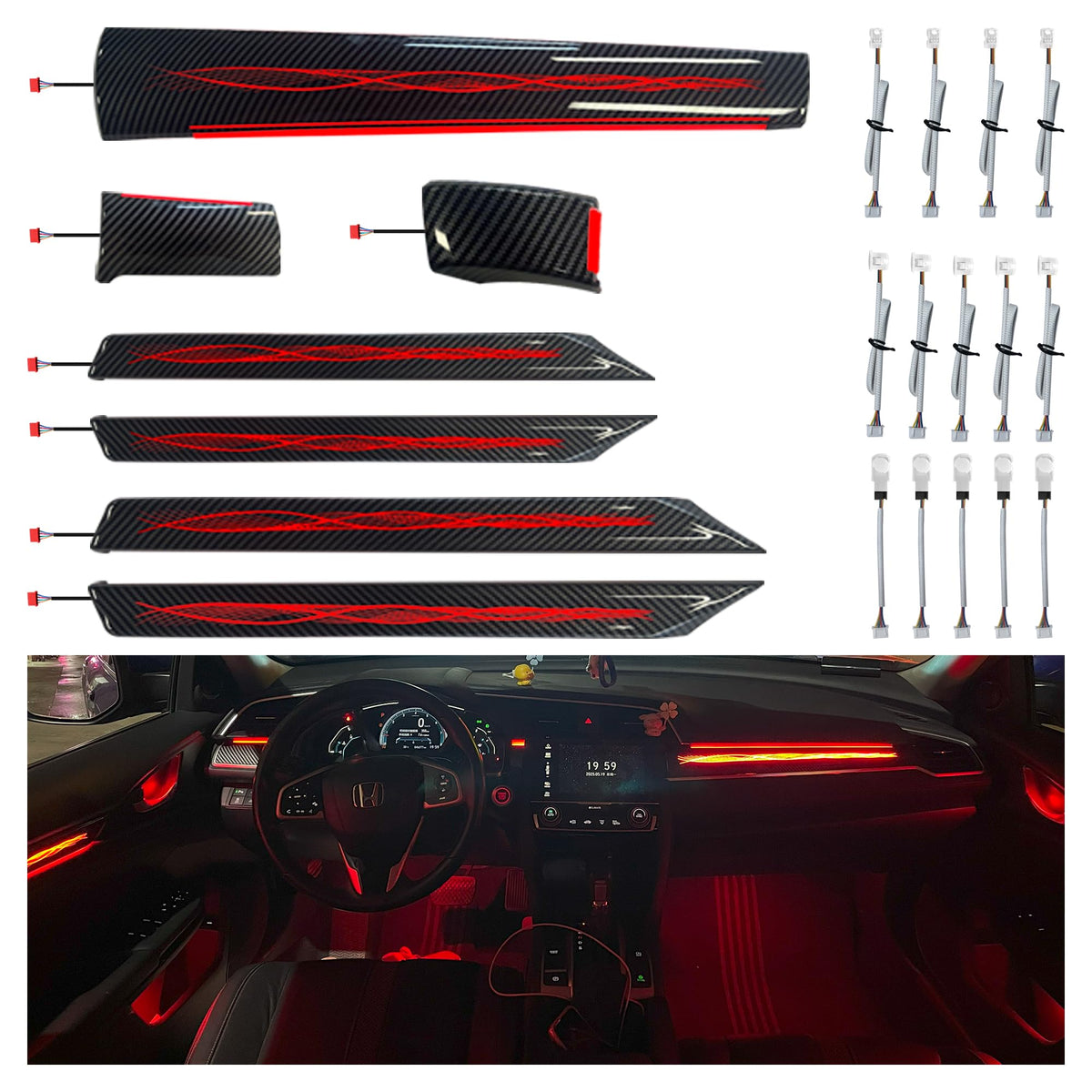 Honda Civic 256-Color Ambient Lighting Kit