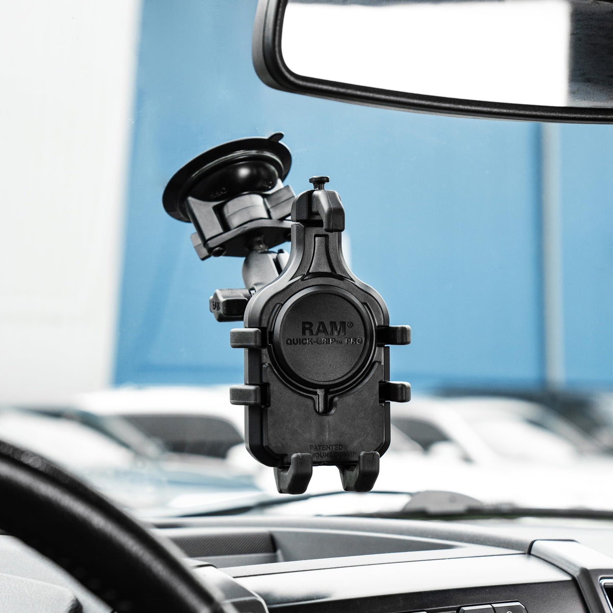 Quick-Grip Pro Phone Mount With Twist-Lock Base