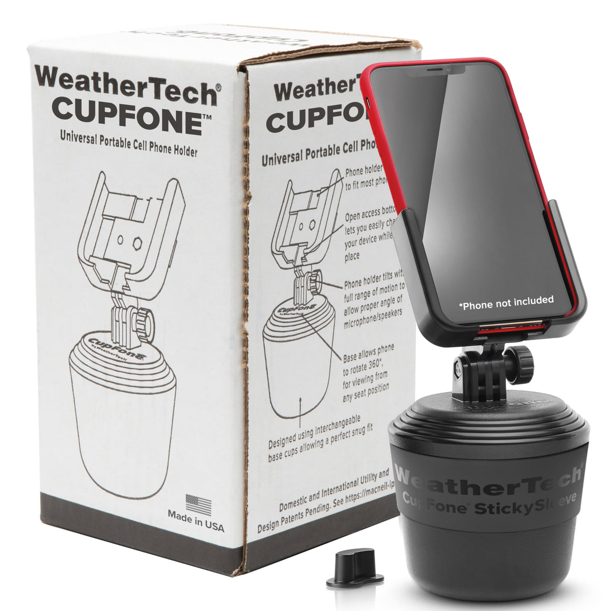 Cup Holder Phone Mount With Adjustable Secure Fit