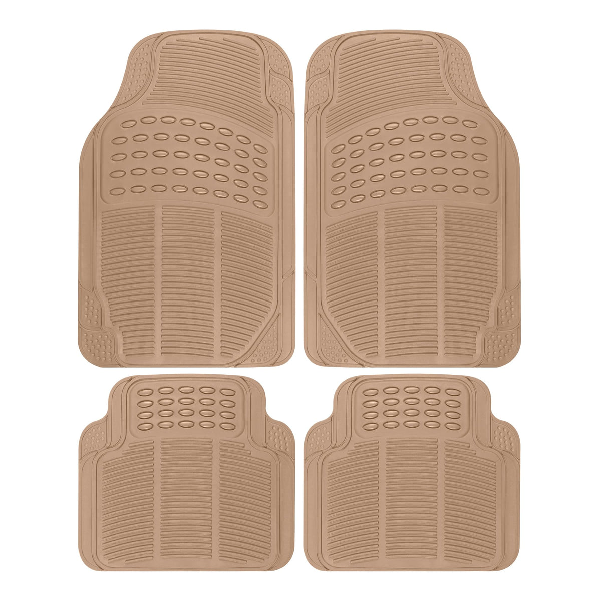 Clear All-Weather Floor Mats With Anti-Slip Grip