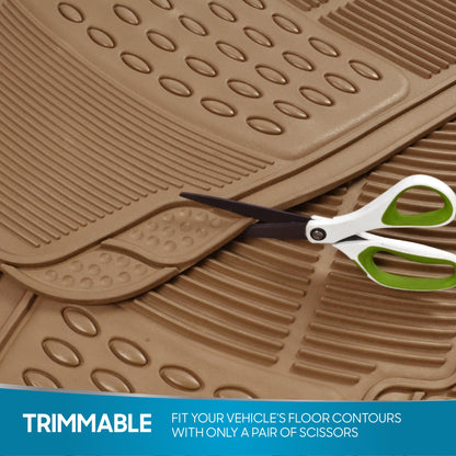 Clear All-Weather Floor Mats With Anti-Slip Grip