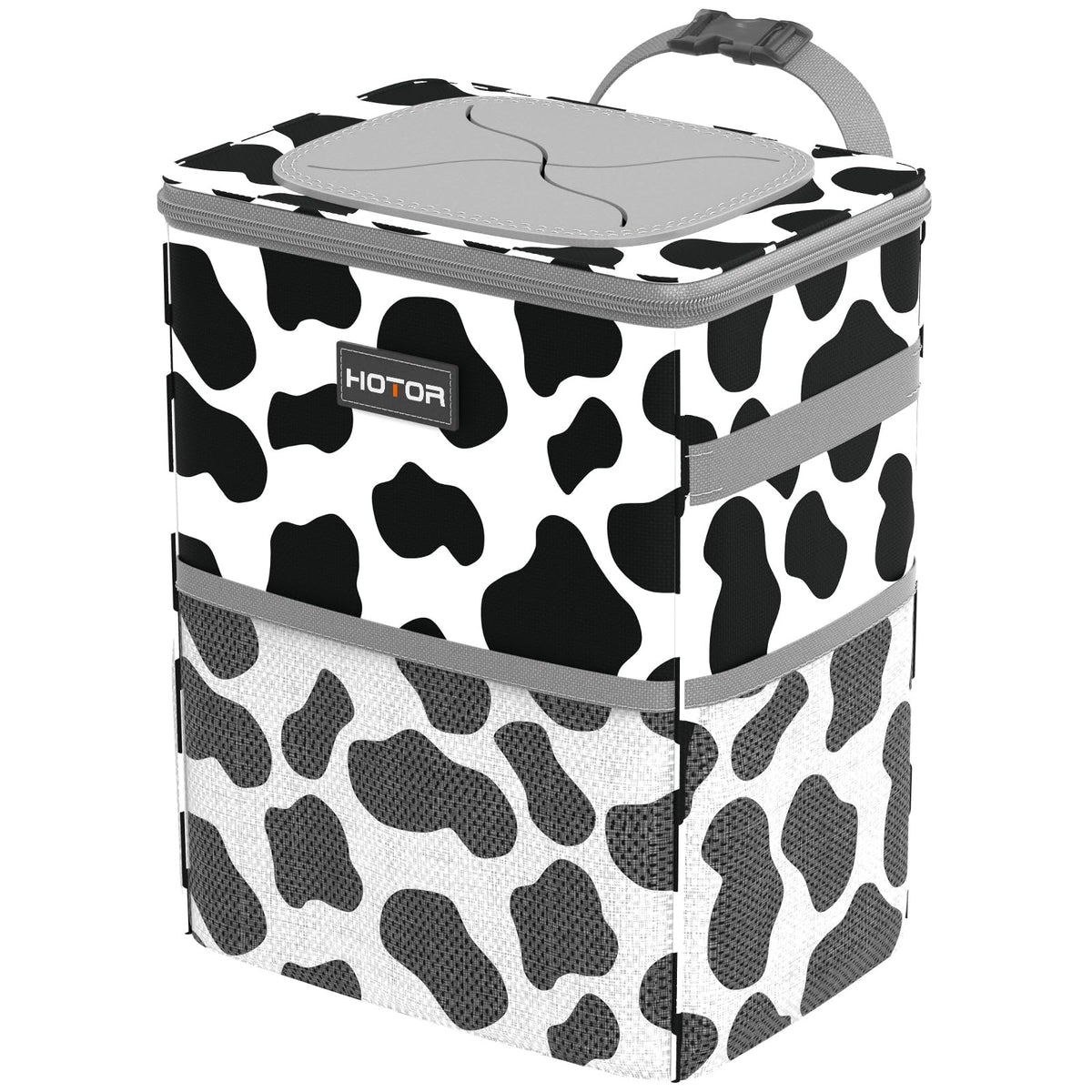 Leakproof Car Trash Can With Storage Pockets