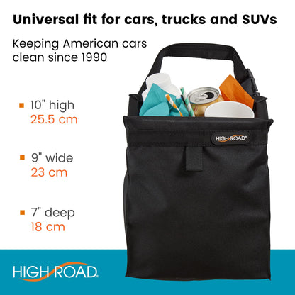 Car Trash Can With Push-Close Waterproof Lid