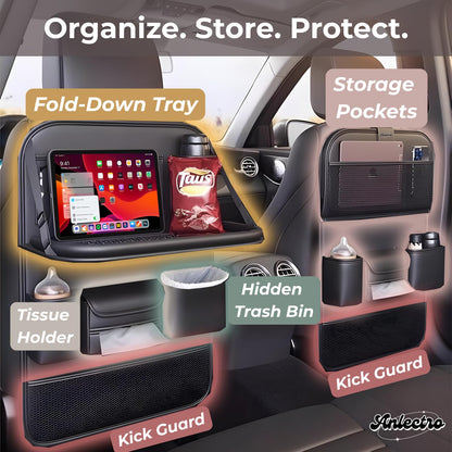 5-in-1 Backseat Organizer With Fold-Down Tray