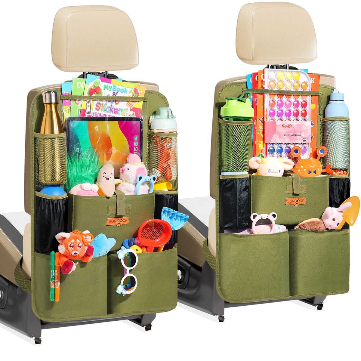 8-Pocket Backseat Organizer With Tablet Holder