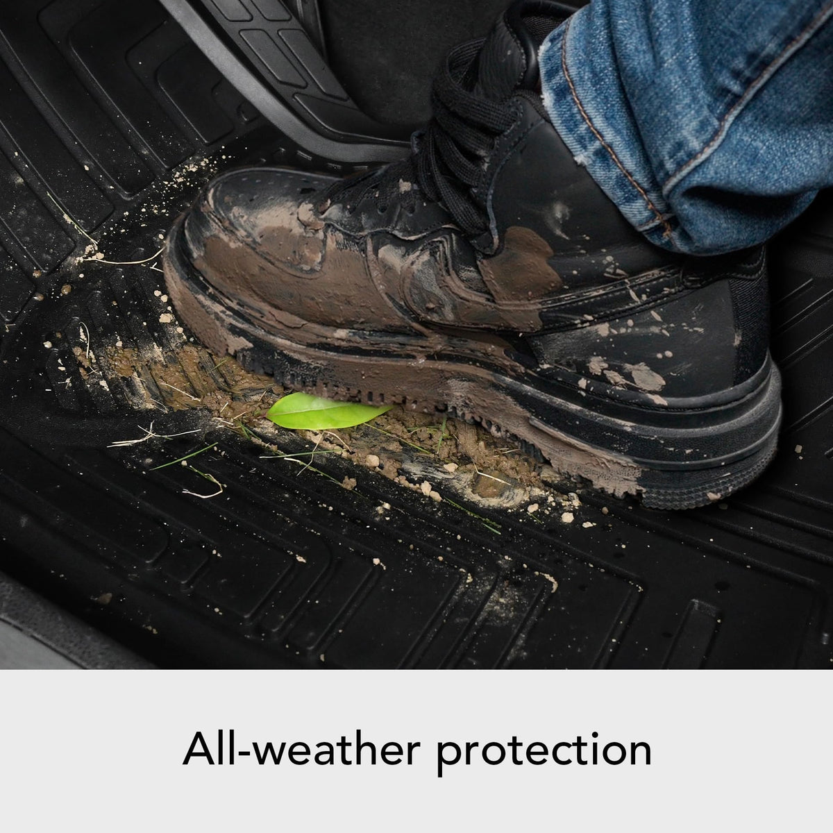 All-Season Rubber Floor Mats – 2 Piece Set