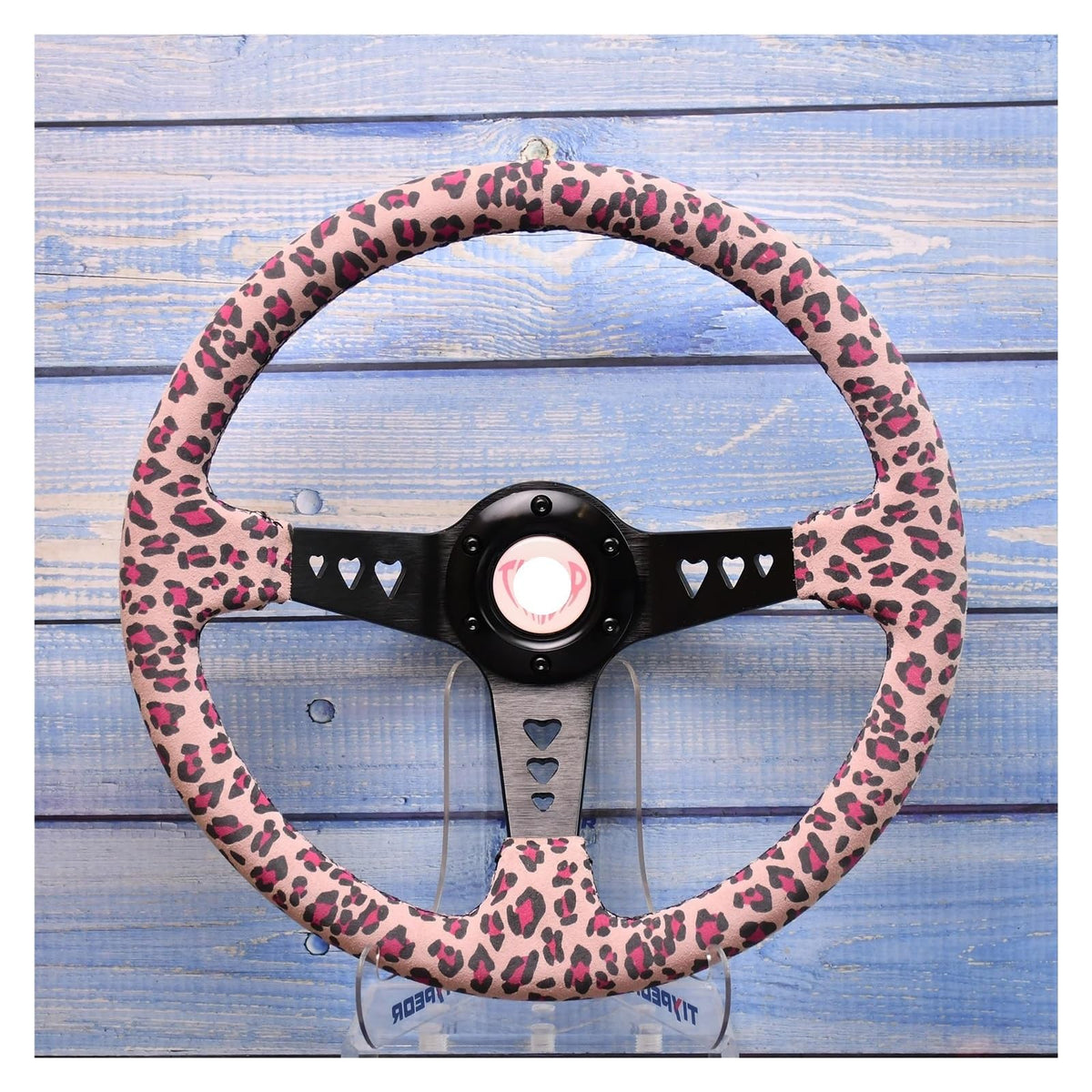 Pink Heart 350mm Racing Steering Wheel