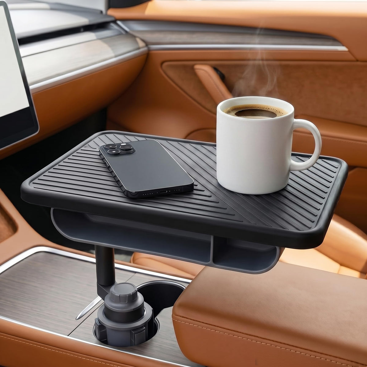 Rotating Cup Holder Laptop Desk for Cars