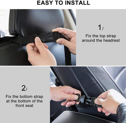 Travel Backseat Organizer With Touchscreen Holder