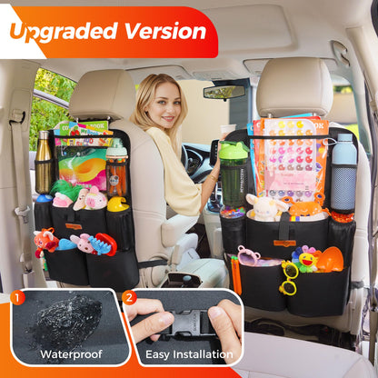 8-Pocket Backseat Organizer With Tablet Holder