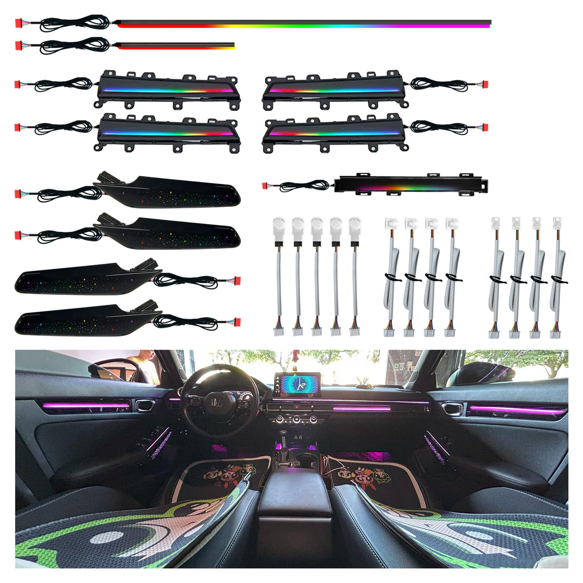 Honda Civic RGB Ambient Interior Lighting Kit