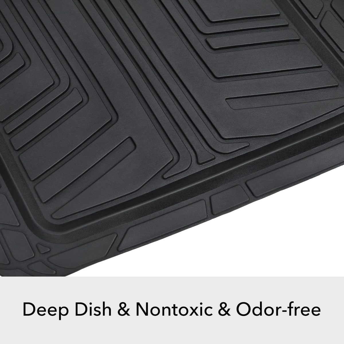 All-Season Rubber Floor Mats – 2 Piece Set