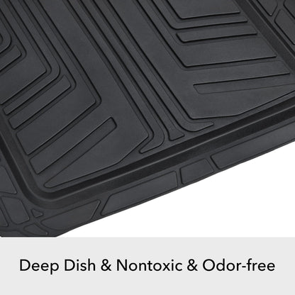 All-Season Rubber Floor Mats – 2 Piece Set