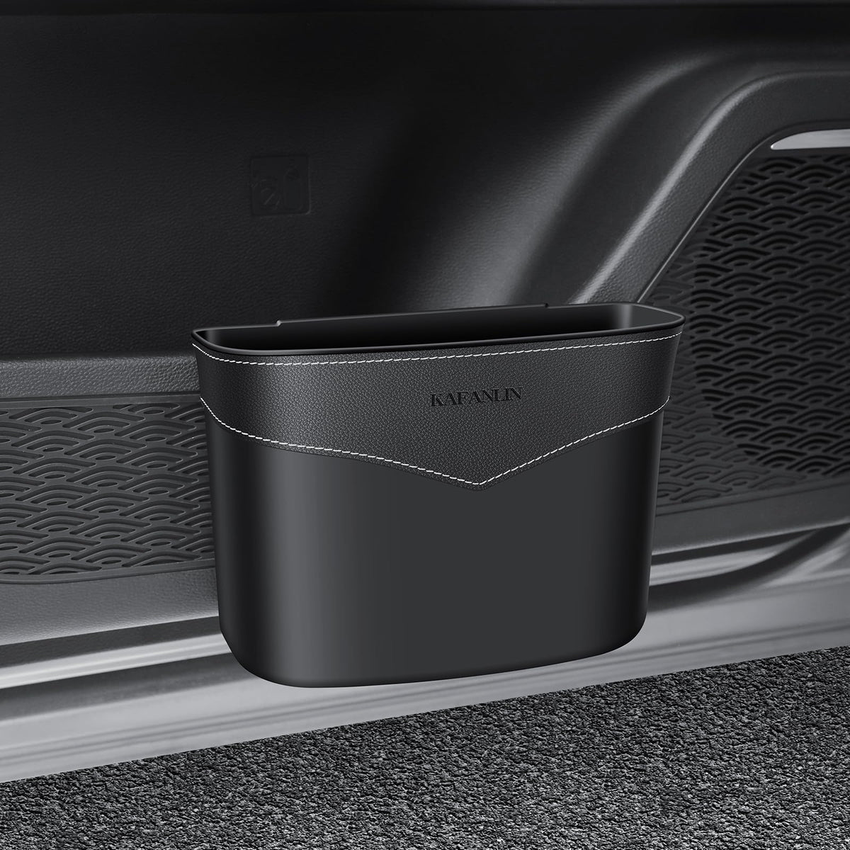 Mini Car Trash Can With Bag Organizer